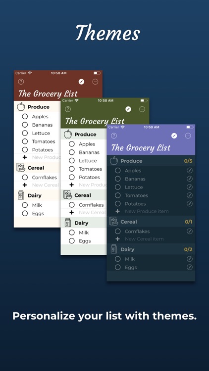 The Grocery List : Mobile screenshot-4
