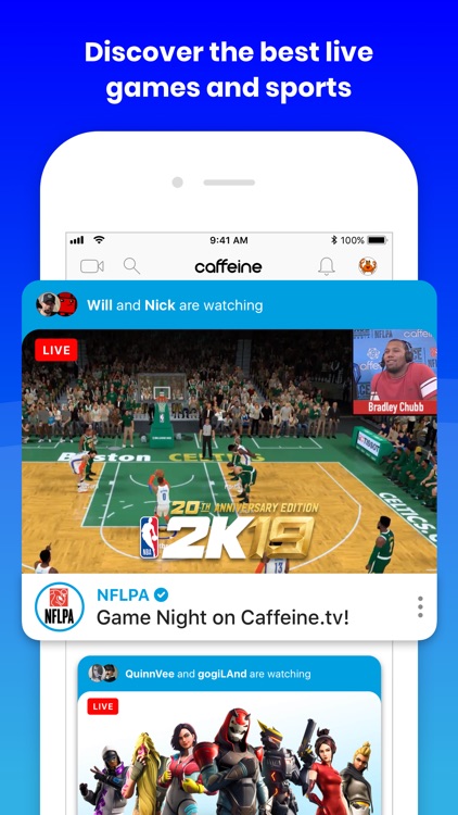 Caffeine: Live Streaming