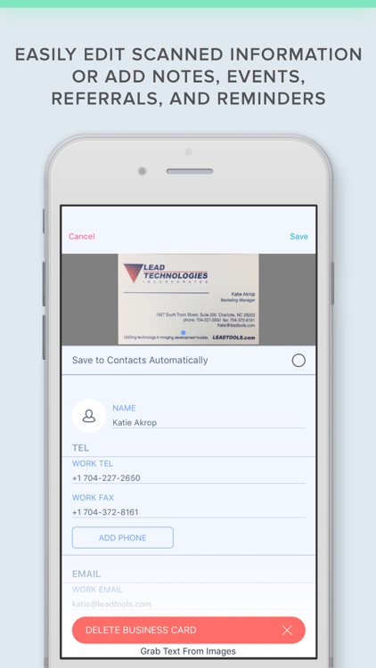 Business Card Scanner with OCR screenshot-5