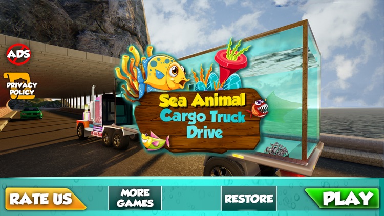 Sea Animal Cargo Truck Driving