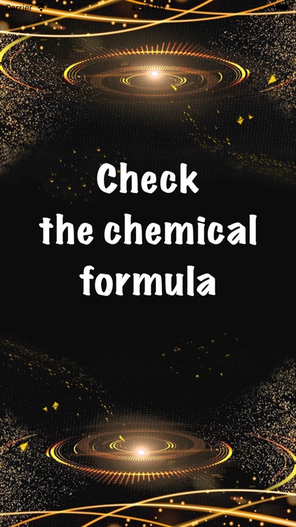 Check the chemical formula