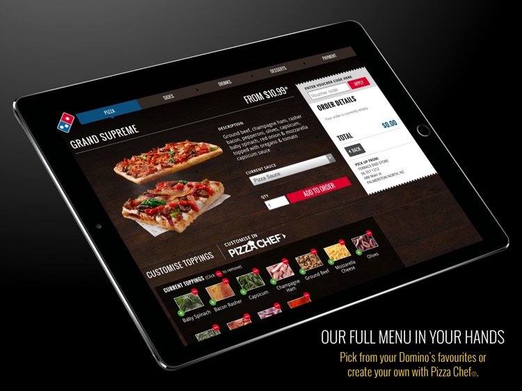 Domino's NZ for iPad