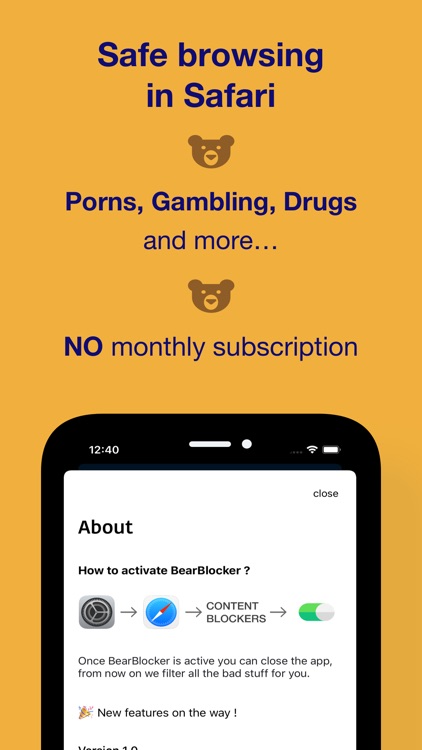 BearBlocker for Porn, Gambling