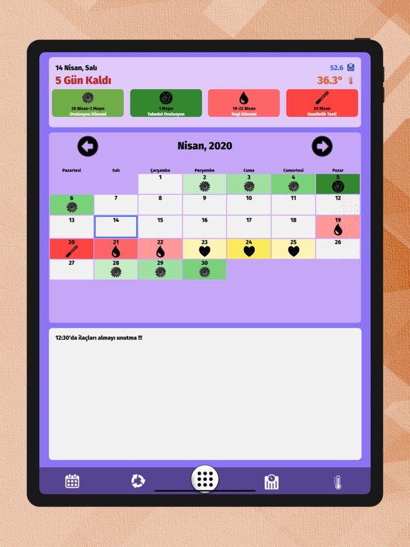 Screenshot #4 pour Kadın Takvimi