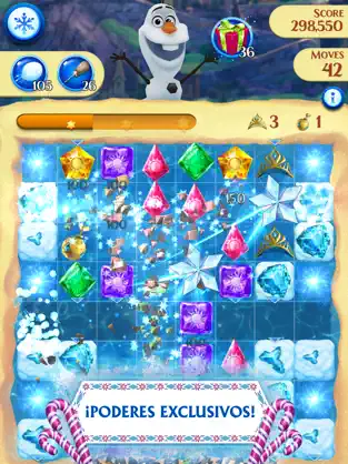Immagine dello schermo 3 Disney Frozen Free Fall iphone