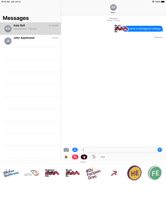 Screenshot #5 pour Bridgend College Stickers
