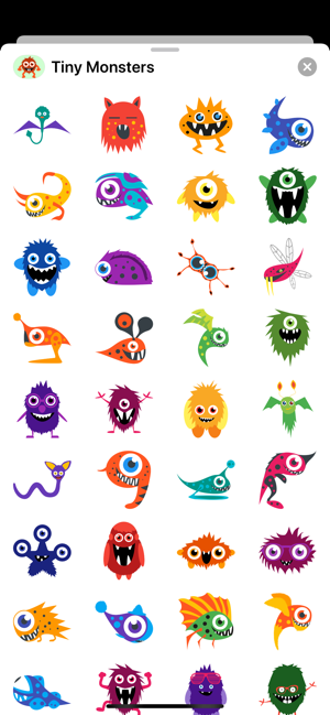 Tiny Monster Creature Stickers