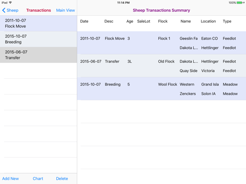 Sheep Transactions screenshot 2