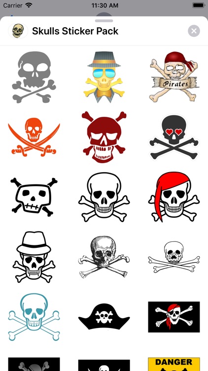 Skulls Sticker Pack screenshot-5