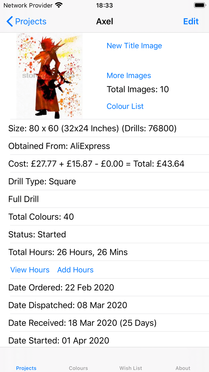 Diamond Painting Logbook