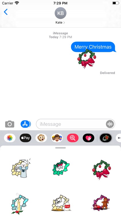 Christmas Scrunchie Stickers