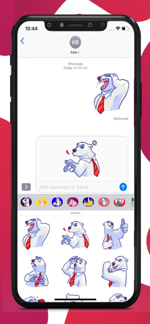 Polar Bear Animal Stickers(圖2)-速報App