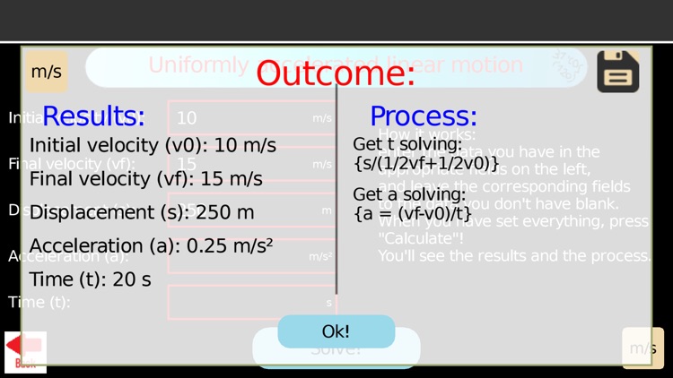 Physics problem solver: Motion