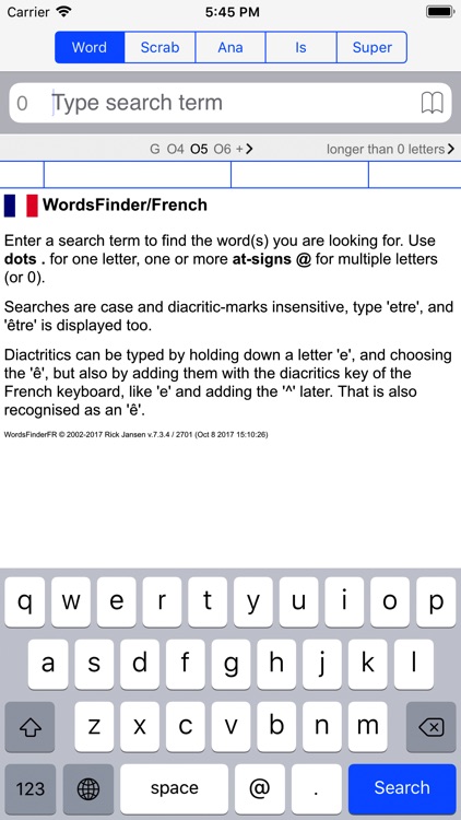 F Words Finder French PRO