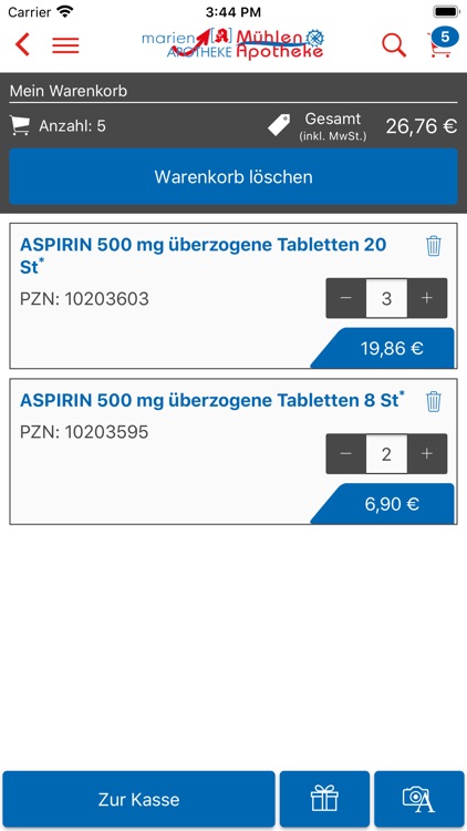 www.apotheke-vreden.de screenshot-4