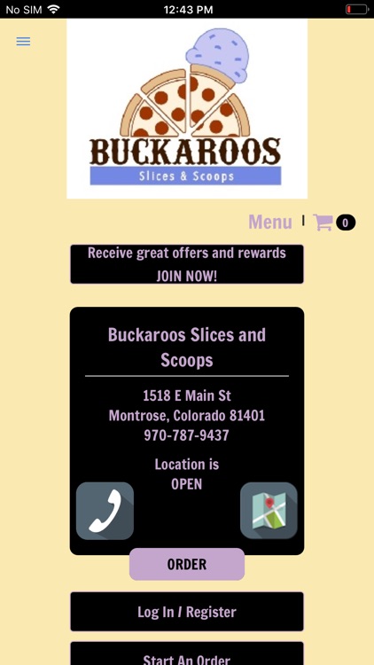 Buckaroos Slices and Scoops