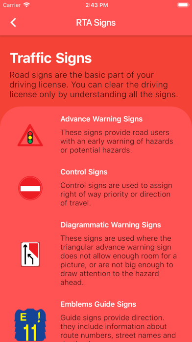 RTA Signal Test:Traffic Signs screenshot 3
