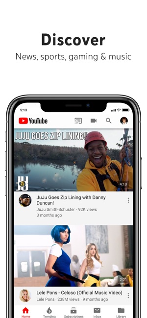 Youtube をapp Storeで