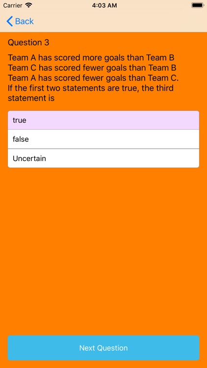 Logic Reasoning Quiz