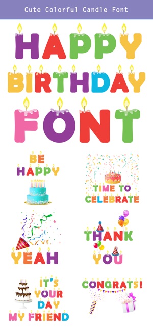 Happy Birthday CUstom FONt(圖4)-速報App