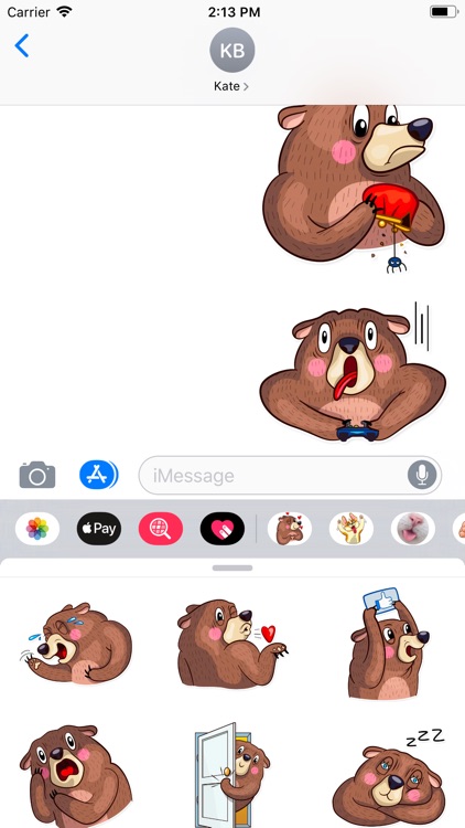 Funny Bear Sticker Pack screenshot-3