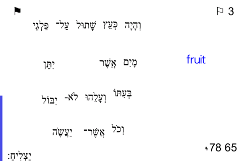 Learn Psalm 1 in Hebrew - náhled