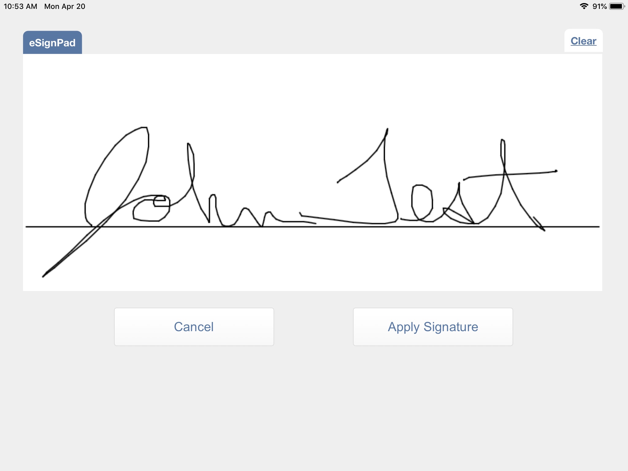 eSignPadLite screenshot 2