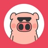 Pink Pig Stickers