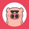 Pink Pig has a pink complexion and a beautiful shape