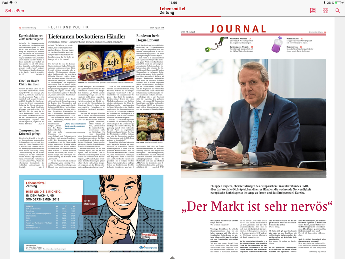 Lebensmittel Zeitung - App voor iPhone, iPad en iPod touch - AppWereld