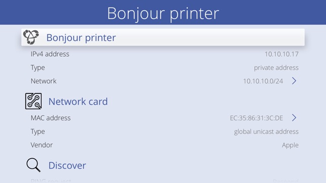 how to discover printer on network