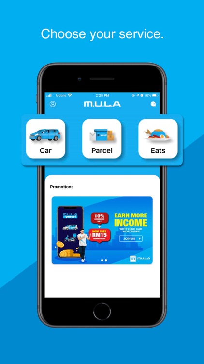 MULA – Car, Food & Parcel