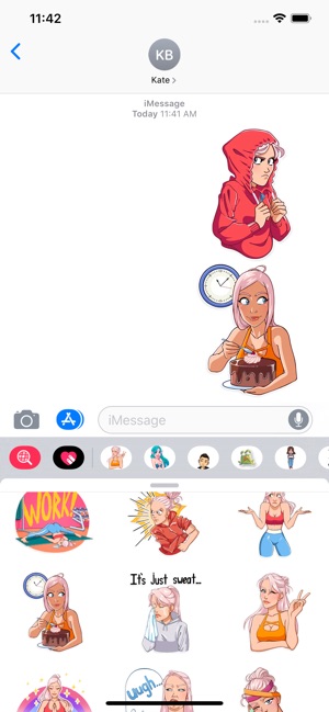 Fitness Girl Sticker Pack(圖2)-速報App