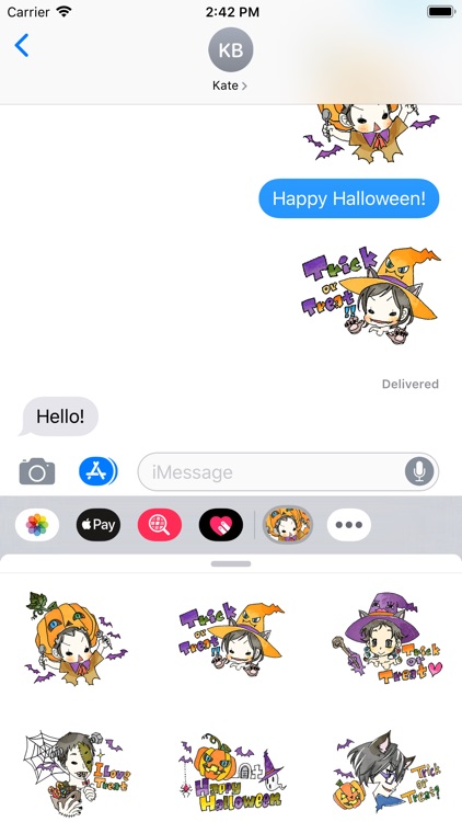 スーパーねねにゃん ハロウィンステッカー