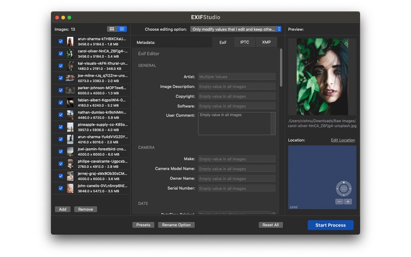 EXIF Studio - Metadata Editor