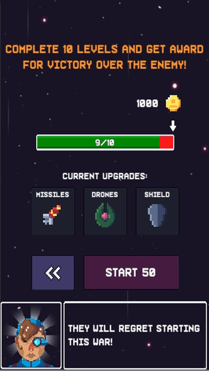 Galaxy war, Space shooter