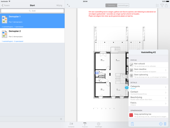 SiteWorks iPad app afbeelding 1