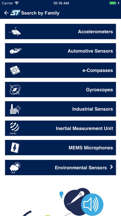 ST Sensors Finder