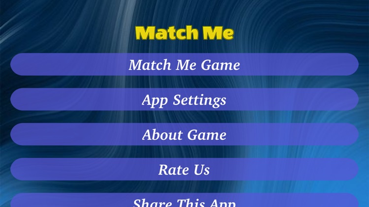 Matching Me Game