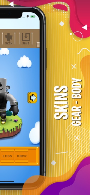Creator Skin For Roblox Robux On The App Store - robux for roblox skins maker free iphone ipad app market