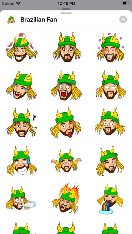 Brazilian Fan Sticker Pack