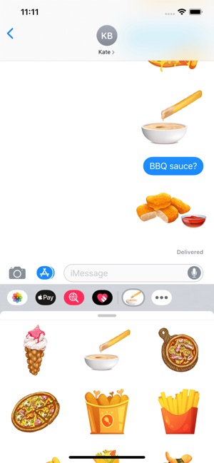 Foodie Fast Food Stickers(圖3)-速報App