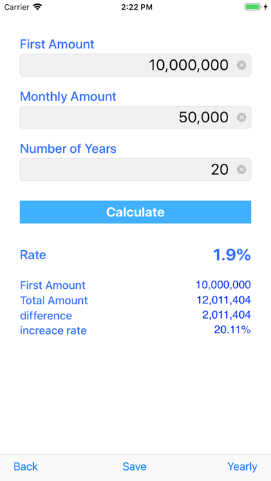 How to cancel & delete Asset  calculation from iphone & ipad 4