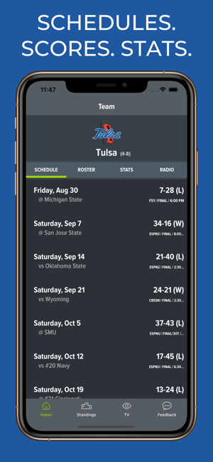 Tulsa Football Schedules(圖1)-速報App