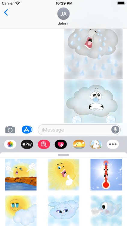 Weather Emotion stickers