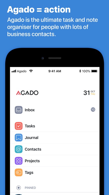 Agado: Contacts, Notes & Tasks