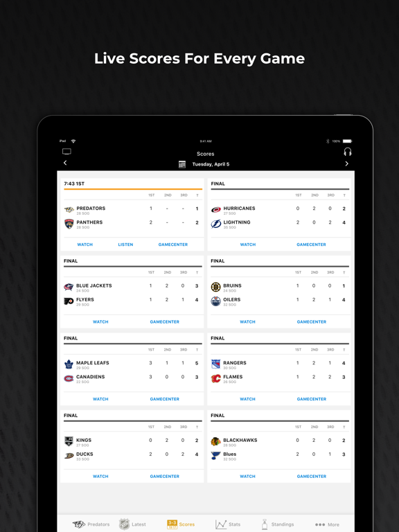 NHL GameCenter™ screenshot