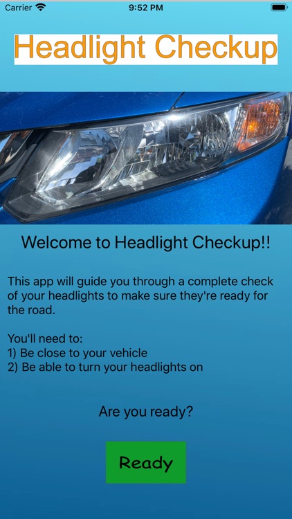 Headlight Checkup