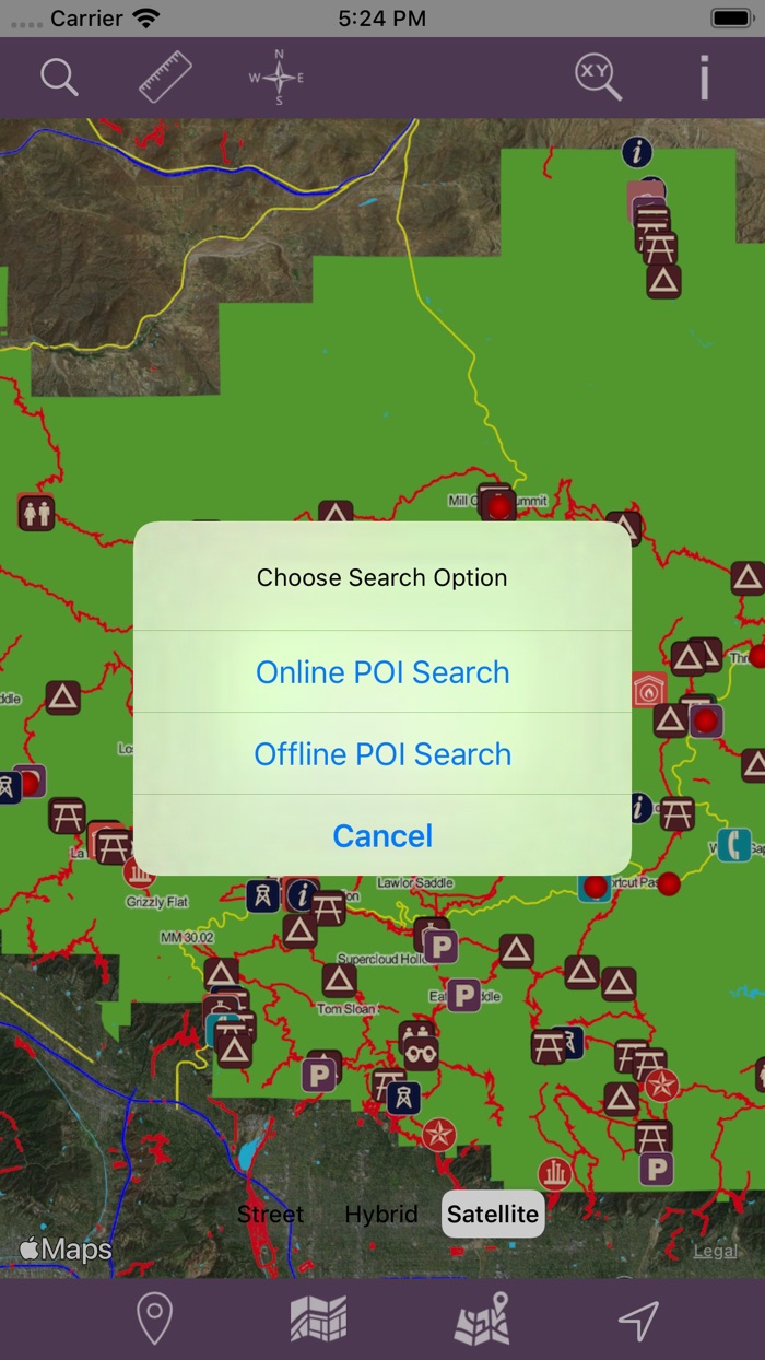 Angeles National Forest GPS