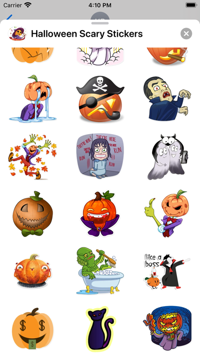 Spooky Scary Pumpkin Stickers screenshot 3